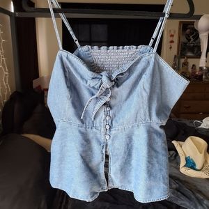 Denim tank top